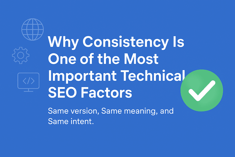 Technical SEO Consistency